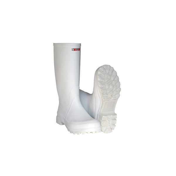 Cizme albe de lucru caramb inalt 71564 - NR.43 