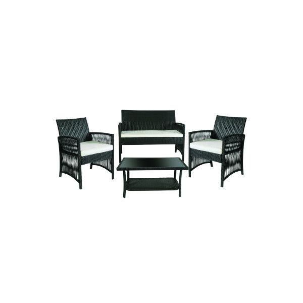SET Mobilier gradina- MALAGA - Negru 