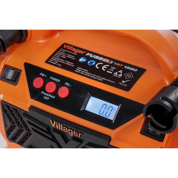 Minicompresor cu acumulator Villager Fuse VAT 1220 Solo 
