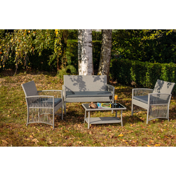 SET Mobilier gradina - MALAGA - gri 
