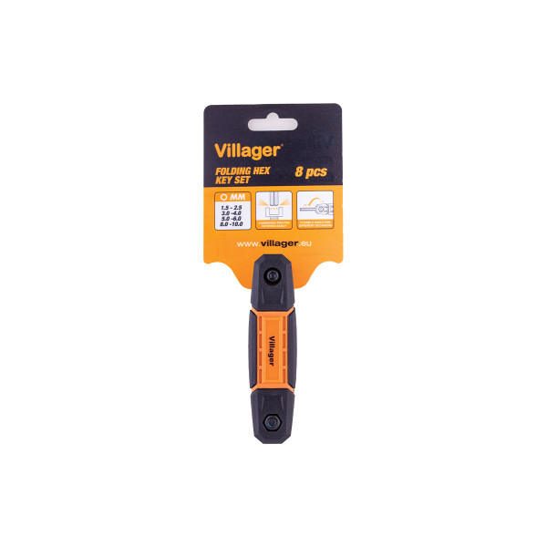 Set chei hexagonale pliabile Villager 1-10 mm - 8buc 
