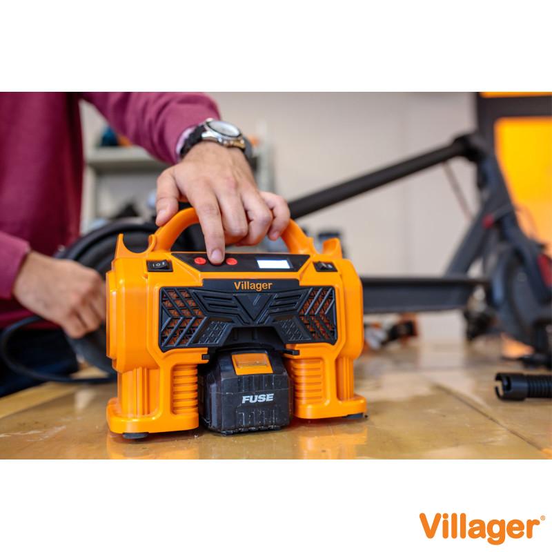 Minicompresor cu acumulator Villager Fuse VAT 1220 Solo 