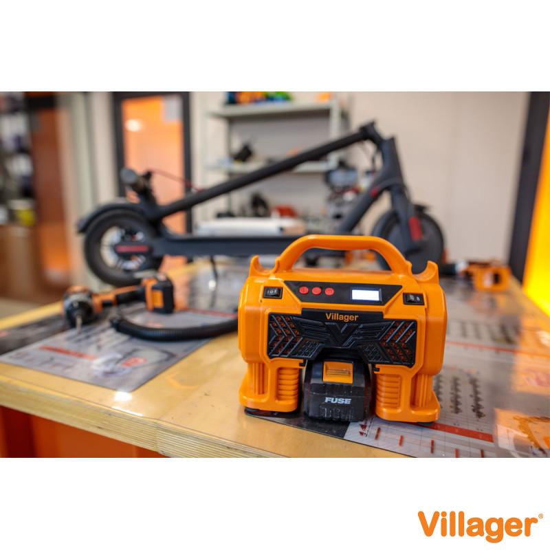 Minicompresor cu acumulator Villager Fuse VAT 1220 Solo 