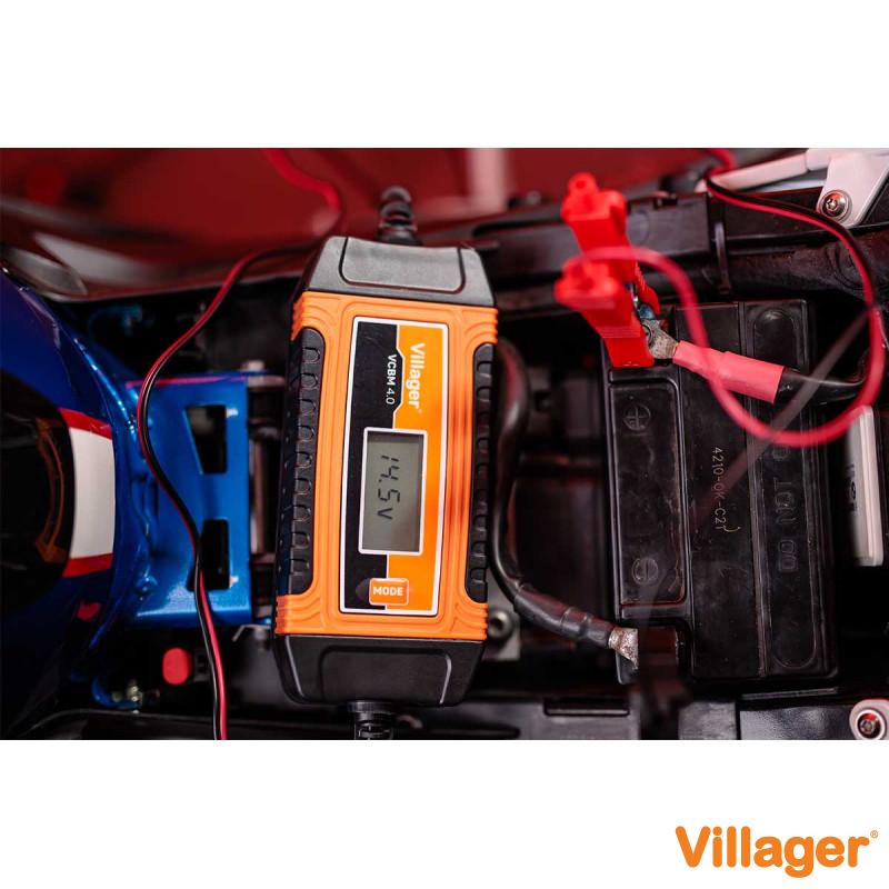 Redresor/incarcator acumulator cu microprocesor Villager VCBM 4.0 