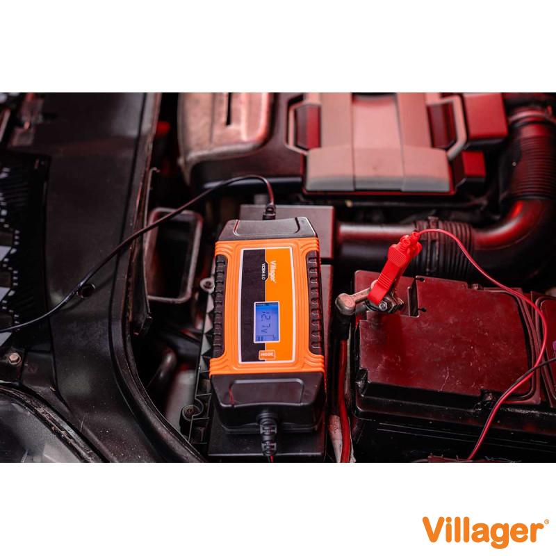 Redresor/incarcator acumulator cu microprocesor Villager VCBM 8.0 
