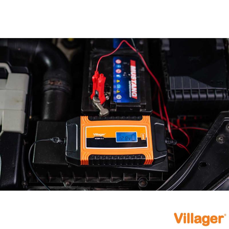 Redresor/incarcator acumulator cu microprocesor Villager VCBM 8.0 