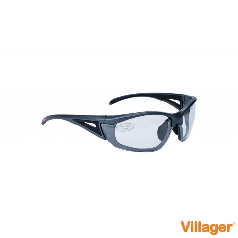Ochelari de protectie Villager VSG 15 (rama neagra – lentila transparenta) 