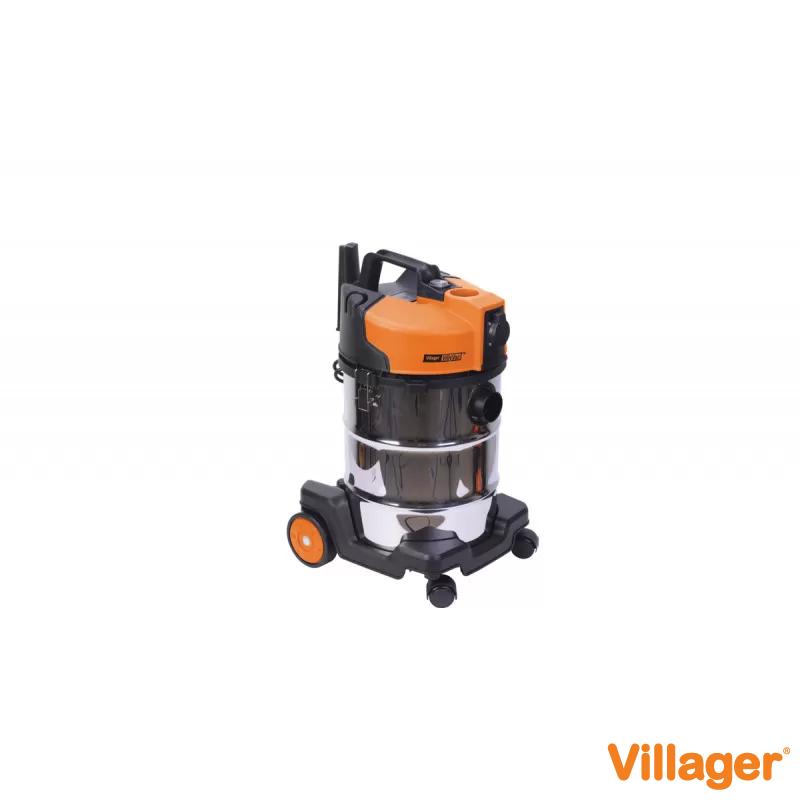 Aspirator constructii VILLYVAC VVC 30 DWS, 1200 W, 30 l, inox 
