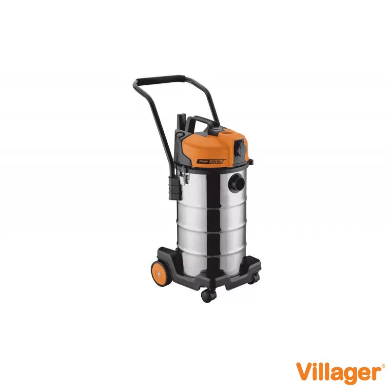 Aspirator constructii VILLYVAC VVC 40 DWS, 1200 W, 40 l, inox 